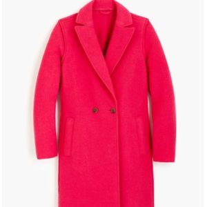 NWT J.Crew Daphne topcoat in Italian Boiled Wool 00P
